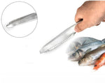 Fish Skin Brush Fast Remove Fish Scale Scraper Planer Tool Fish Scaler Fishing Knife Cleaning Tools Kitchen Cooking Accessorie