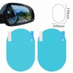 2Pcs/set Rainproof Car Accessories Car Mirror Window Clear Film Membrane Anti Fog Anti-glare Waterproof Sticker Driving Safety