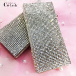 Colash wholesale diamond false eyelash packaging box fake 3d mink eyelashes boxes faux cils magnetic case lashes empty