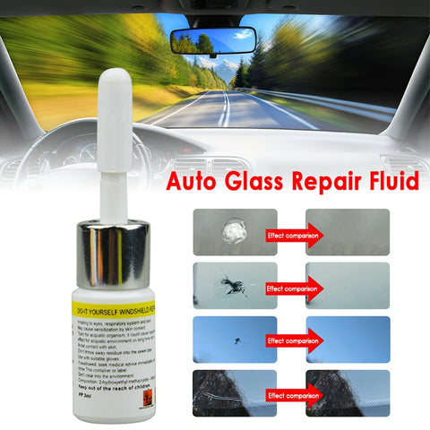 Car Accessories Auto Glass Repair Fluid Cracked Glass Repair Kit Windshield Kits Cars Window Tools Glass Scratch Cleaner