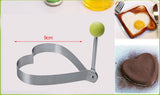 1Pcs Stainless Steel Fried Egg Mold Pancake Bread Fruit and Vegetable Shape Decoration Kitchen Accessories Kitchen Gadgets. Q